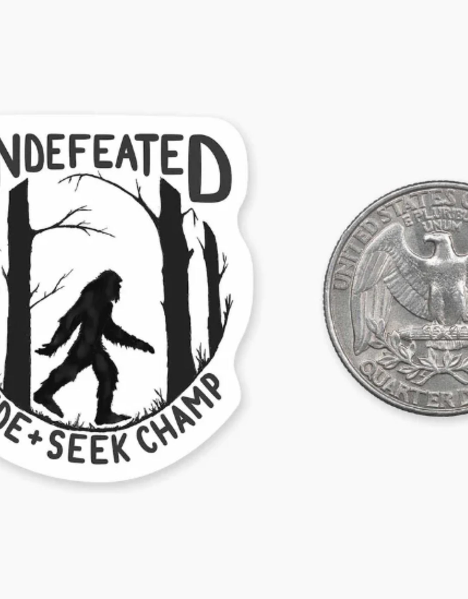 Nice Enough Undefeated MINI Sticker