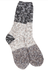 World's Softest Socks Weekend Ragg Crew Sock - Stone Multi