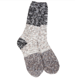 World's Softest Socks Weekend Ragg Crew Sock - Stone Multi