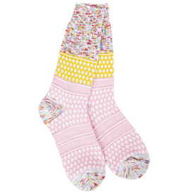 World's Softest Socks Holiday Gallery Textured Crew Sock - Whimsical Multi