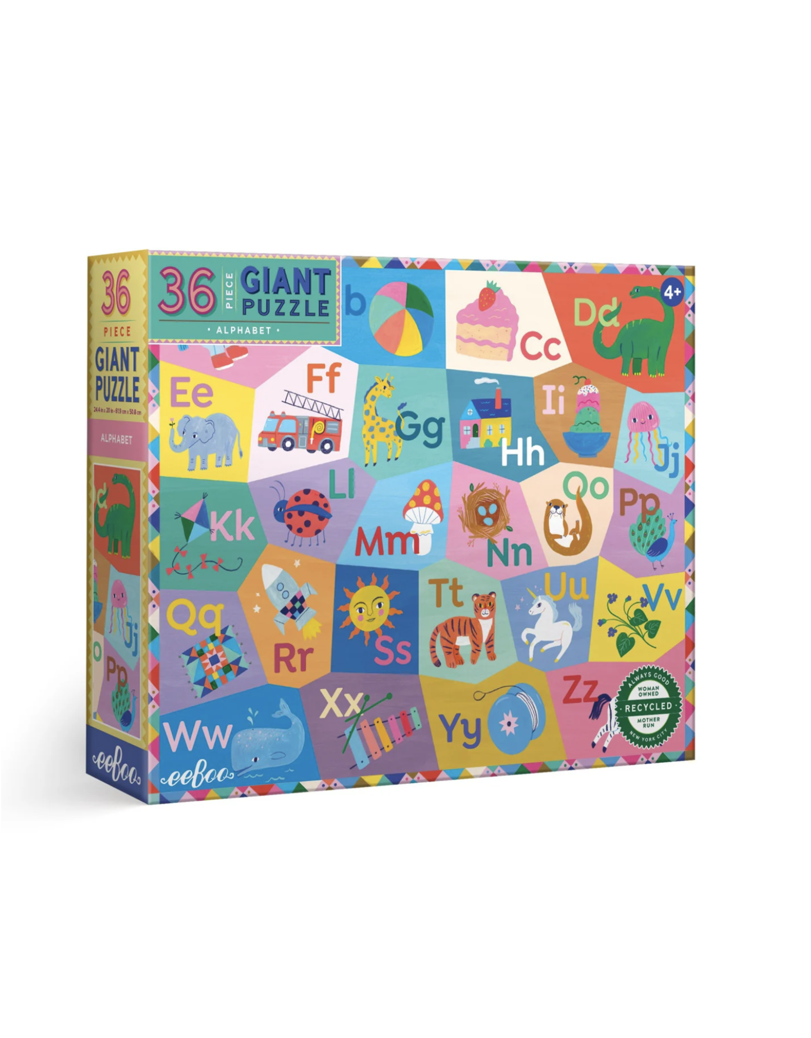 Eeboo Alphabet 36 Pc Giant Puzzle