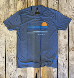 Directional Apparel Phillips Trees, Stripes, Sky Heather Royal T-Shirt