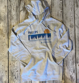 Directional Apparel Phillips Trees, Stripes, Sky Light Grey Hoodie
