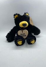 Demdaco Phillips Plush Bear with Ornament Bearfoot