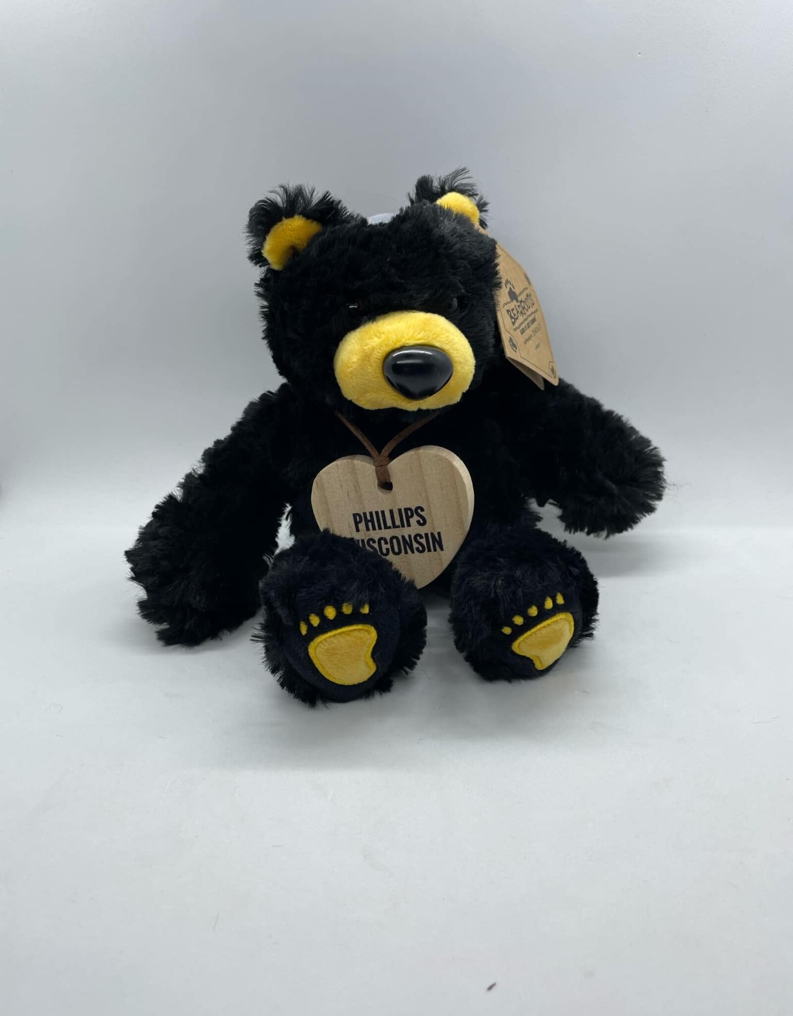 Demdaco Phillips Plush Bear with Ornament Bearfoot