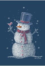 Life Is Good SALE Women's Sparkle Snowman Long Sleeve Crusher Tee