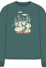 Life Is Good SALE Women's Nostalgic Winter Day Long Sleeve Crusher Tee