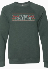 Up North Clothing Merry Midwestmas Sweatshirt - Forest Heather