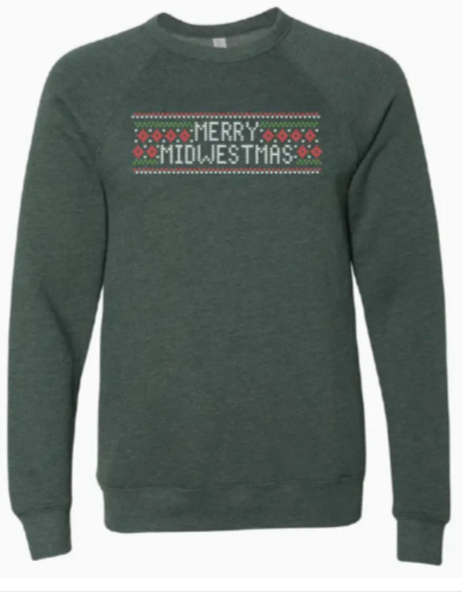 Up North Clothing SALE Merry Midwestmas Sweatshirt - Forest Heather