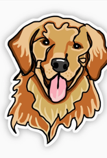 Big Moods Stickers Golden Retriever Dog Sticker