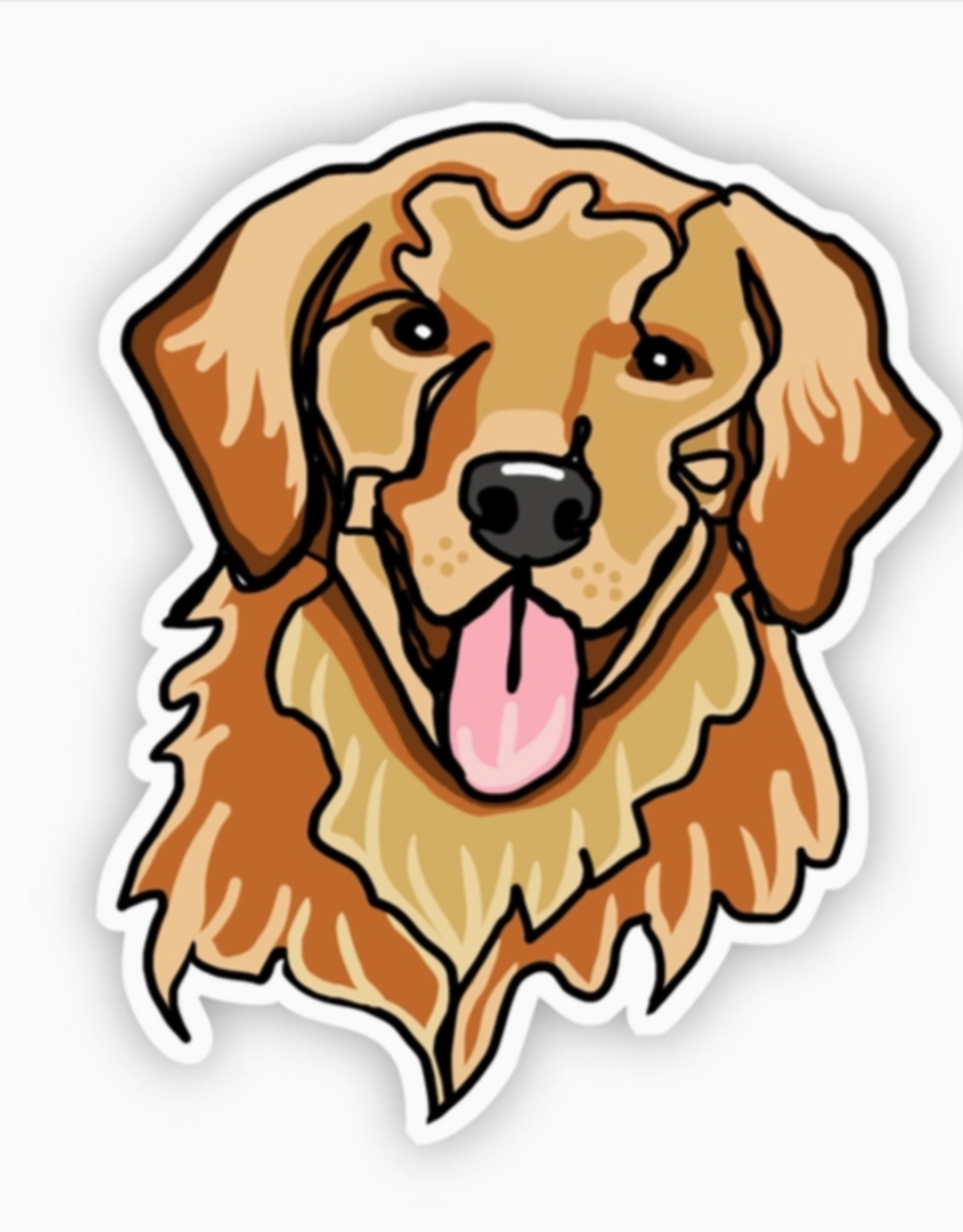 Big Moods Stickers Golden Retriever Dog Sticker