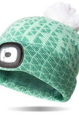 Night Scope Night Scope Kids Brightside Rechargeable LED Beanie - Peppermint