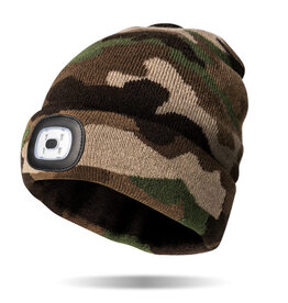 Night Scope Night Scope Explorers Rechargeable LED Beanie - Woodland