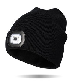 Night Scope Night Scope Brightside Rechargeable LED Beanie - Black