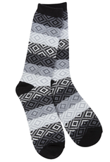 World's Softest Socks Weekend Gem Crew Sock - Black Multi
