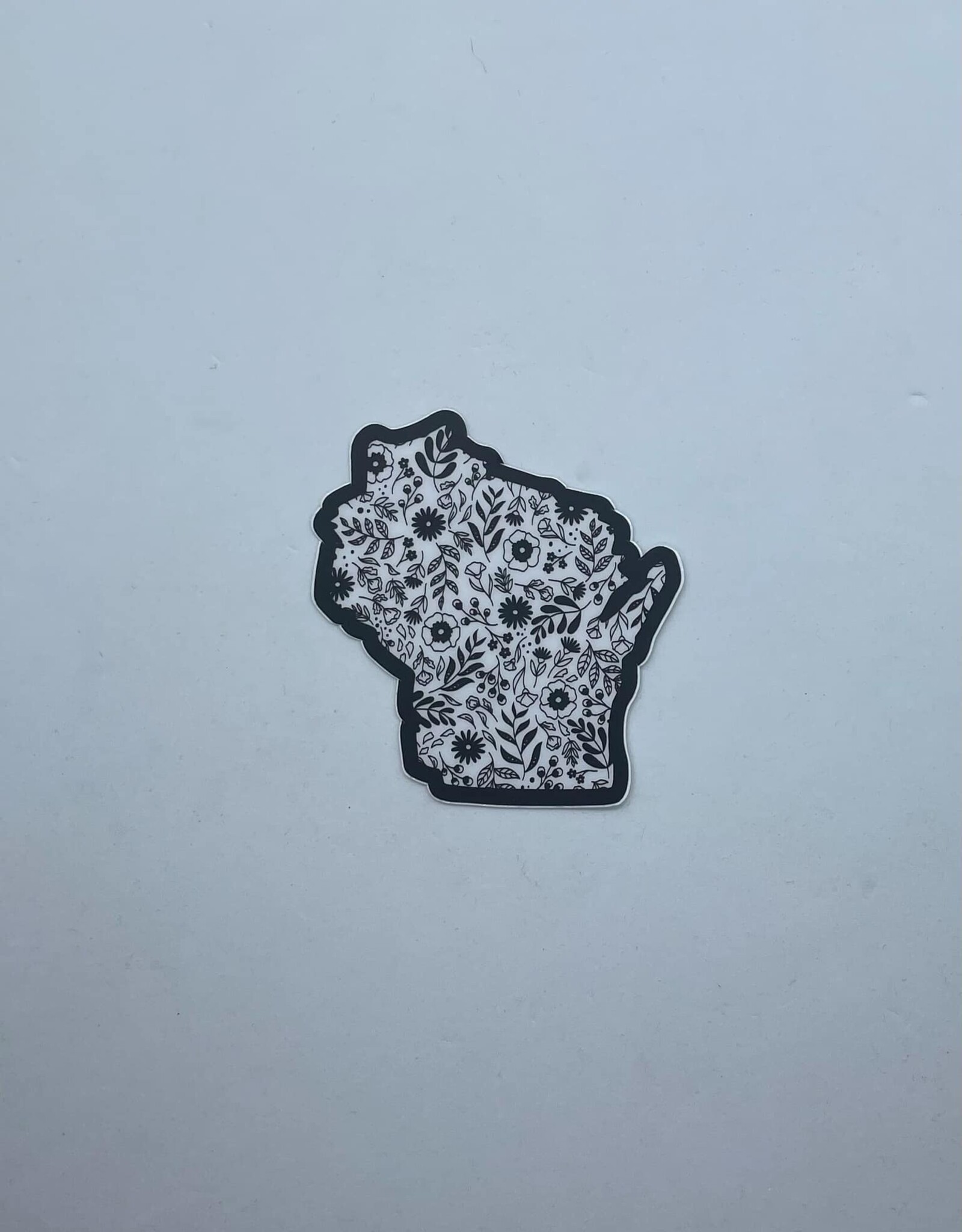 Wild North Co Wisconsin Floral Clear Sticker