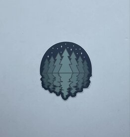 Wild North Co Lake Trees Reflection Sticker