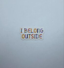 Wild North Co I Belong Outside Sticker