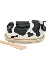 Mudpie Cow Butter Dish Set