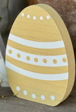 Collins Painting & Design Large Yellow Pattern Dot Egg