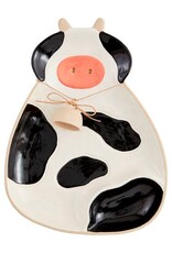 Mudpie Cow Chip & Dip Server
