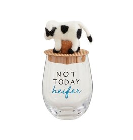 Mudpie Farm Glass & Stopper Set - Not Today
