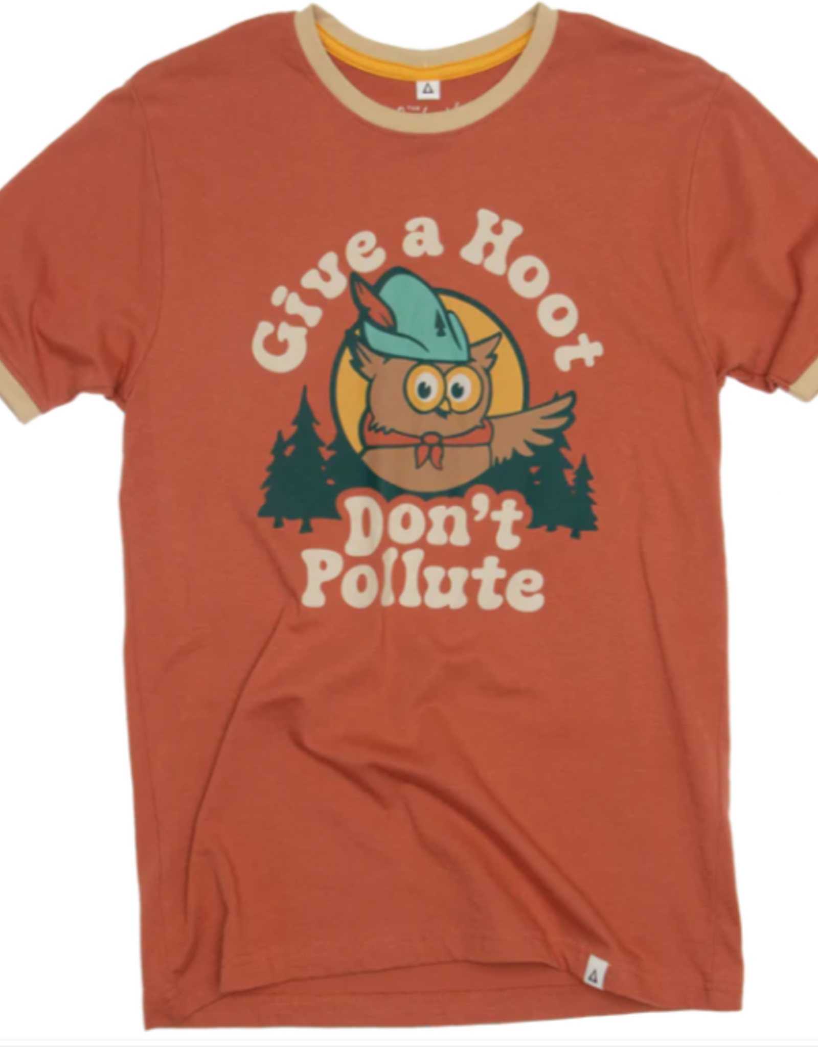 Landmark Give A Hoot Ringer Short Sleeve Tee