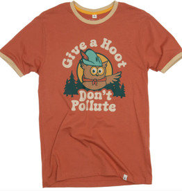 Landmark Give A Hoot Ringer Short Sleeve Tee