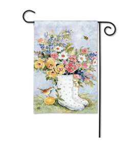 Studio M Spring Wellies Garden Flag