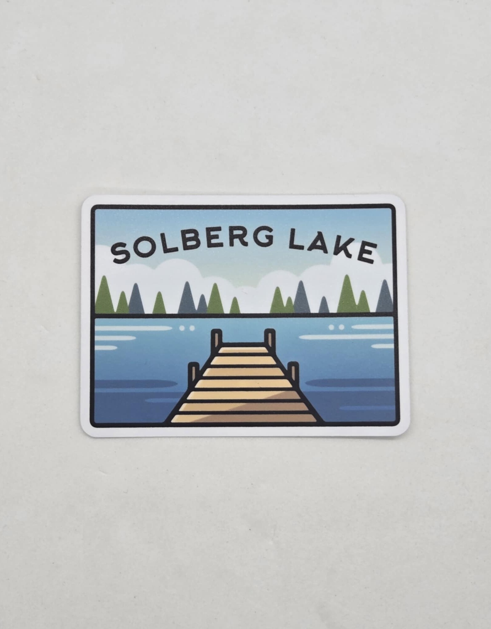Sticker Northwest Lake Scene Sticker - Solberg Lake