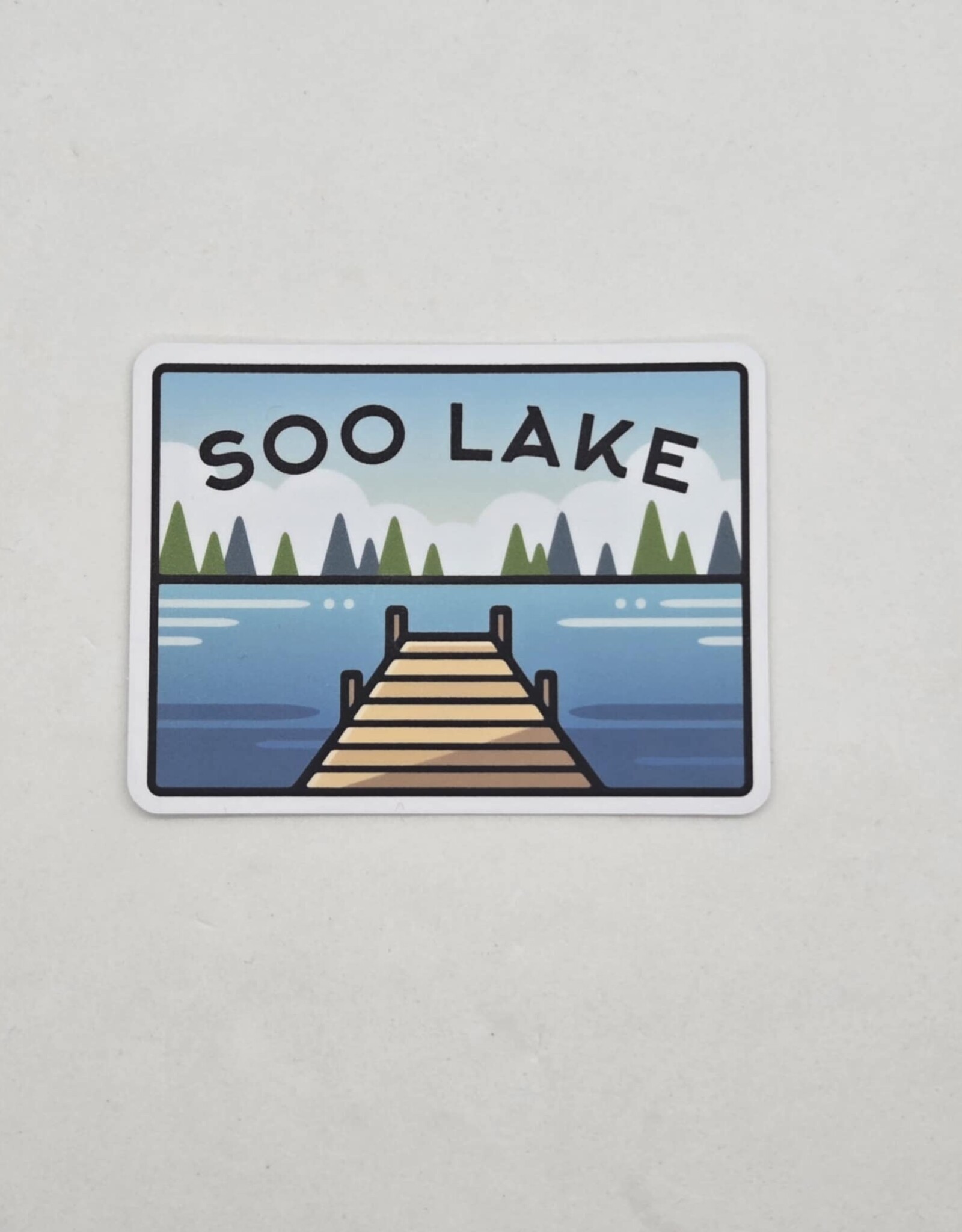 Sticker Northwest Lake Scene Sticker - Soo Lake