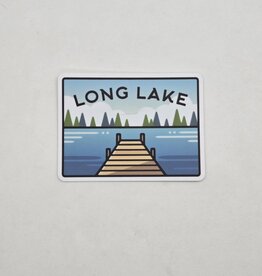 Sticker Northwest Lake Scene Sticker - Long Lake