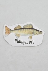 Nice Enough Walleye Phillips, WI Sticker