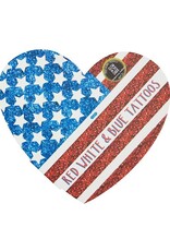 Mudpie SALE Heart July 4th Tattoo Book