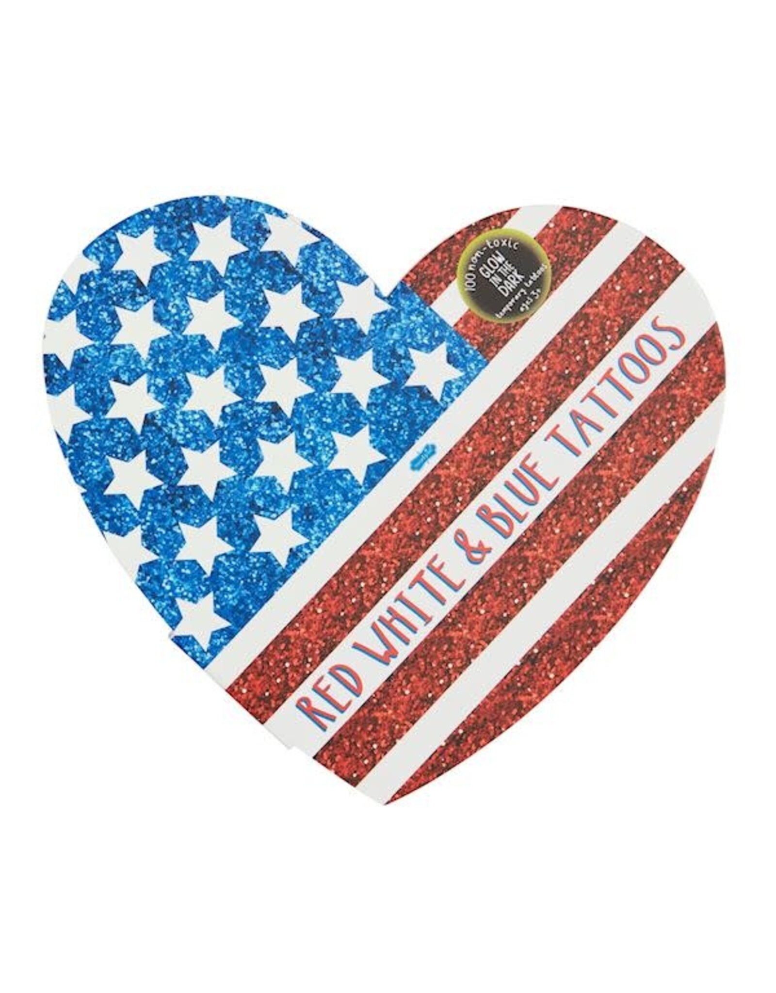 Mudpie SALE Heart July 4th Tattoo Book