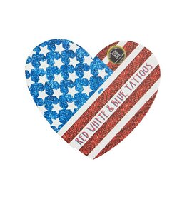 Mudpie SALE Heart July 4th Tattoo Book