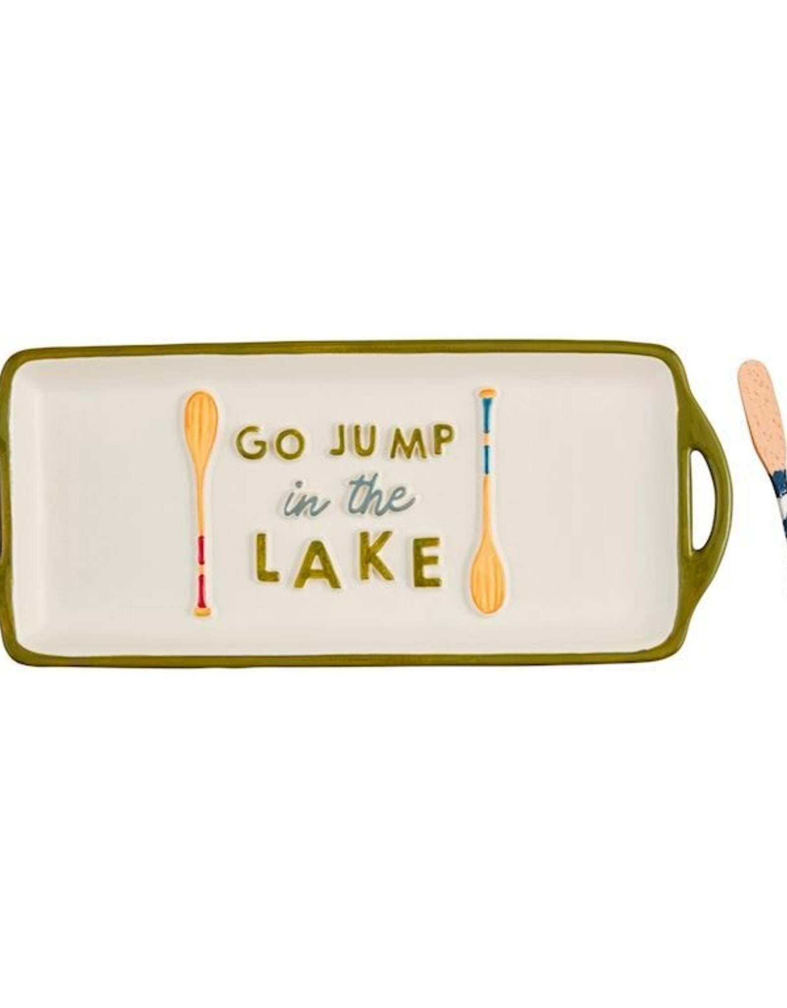 Mudpie SALE Go Jump In The Lake Tray Set