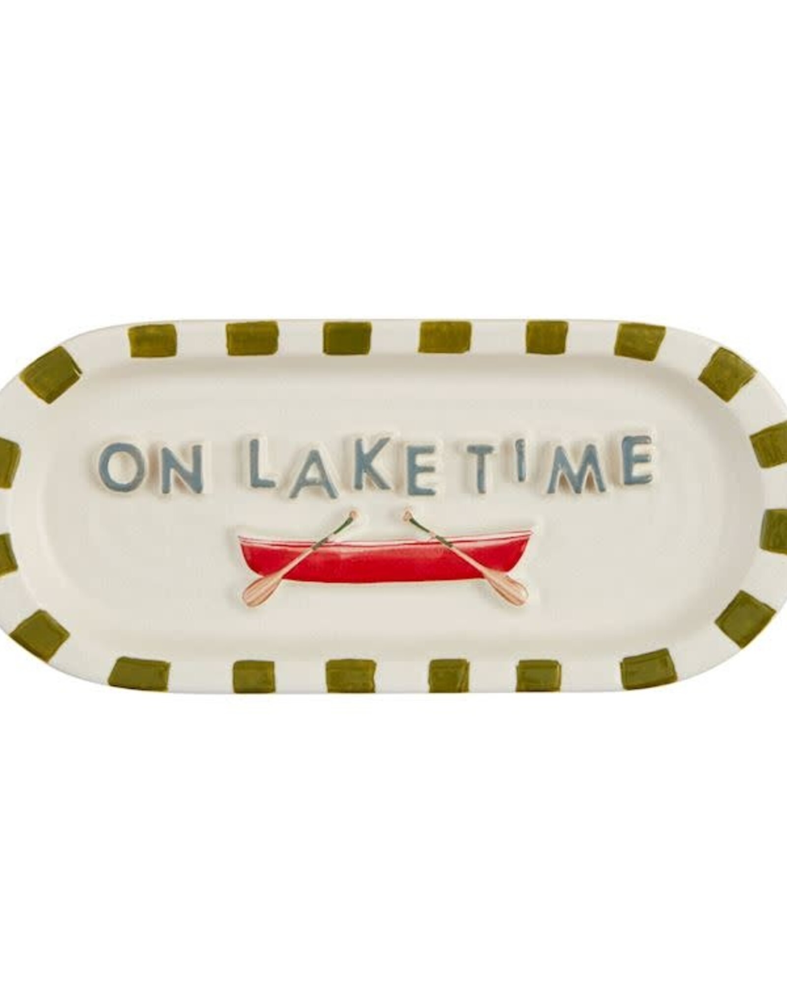 Mudpie SALE Lake Tray - On Lake Time