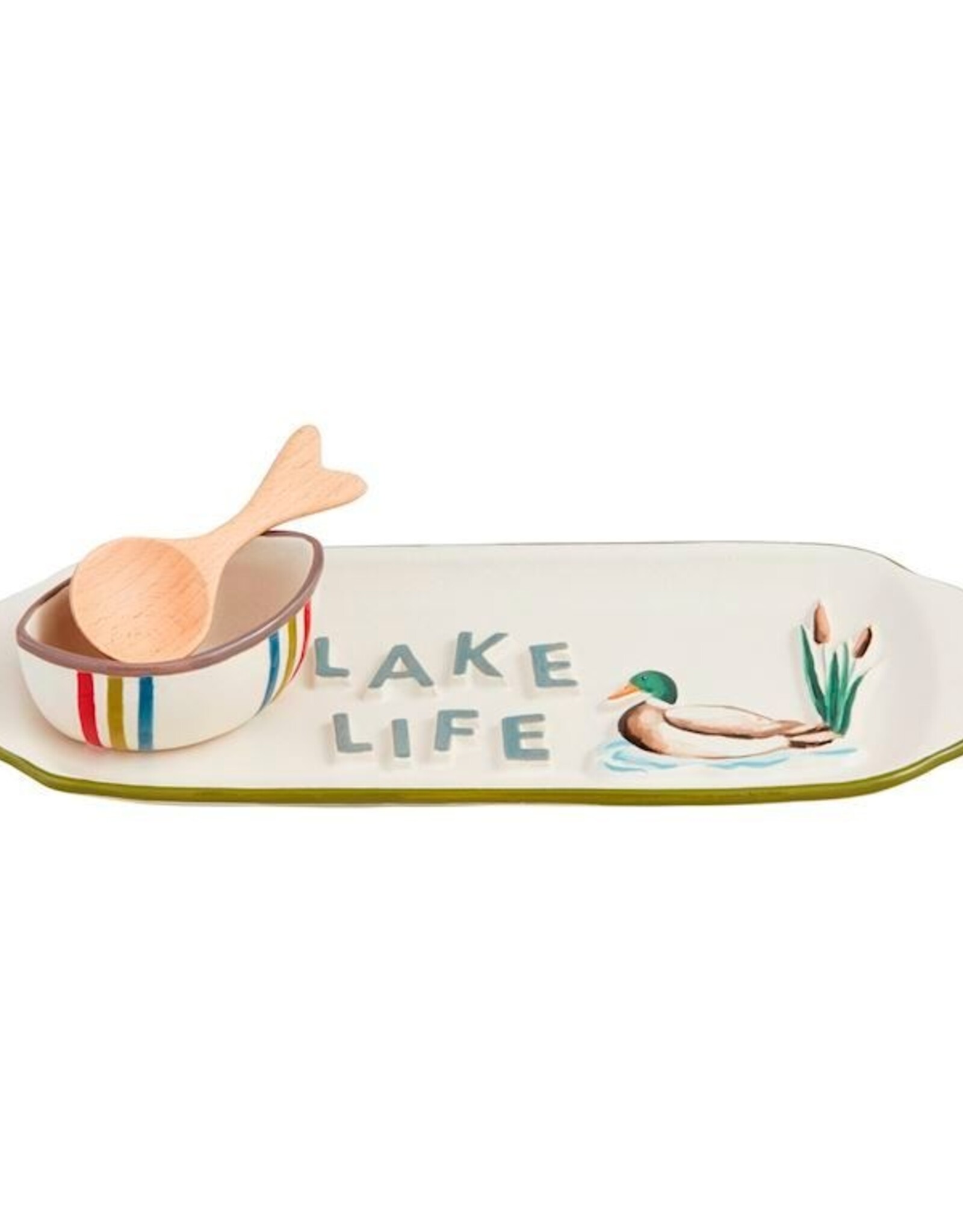 Mudpie SALE Lake Life Tray & Dip Set