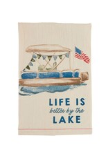 Mudpie Life Is Better Lake Watercolor Towel