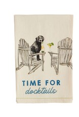 Mudpie Docktails Lake Watercolor Towel