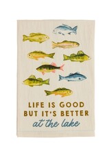 Mudpie Life Is Good Lake Watercolor Towel