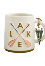 Mudpie Retreat Charm Mug - Lake Oars