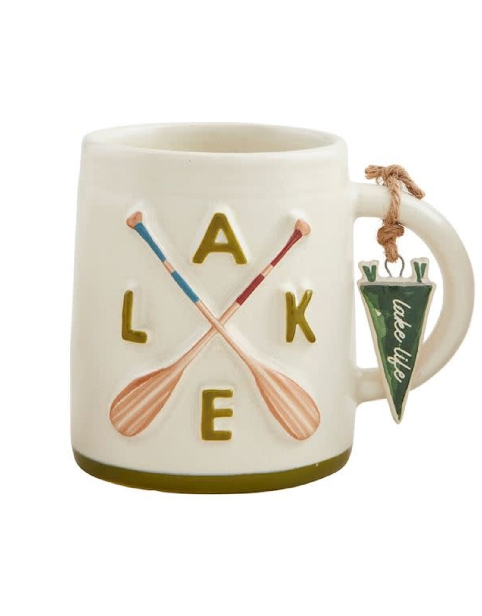 Mudpie Retreat Charm Mug - Lake Oars