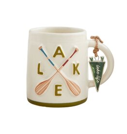 Mudpie Retreat Charm Mug - Lake Oars