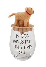 Mudpie Dog Wine Glass & Stopper Set - Dog Wines