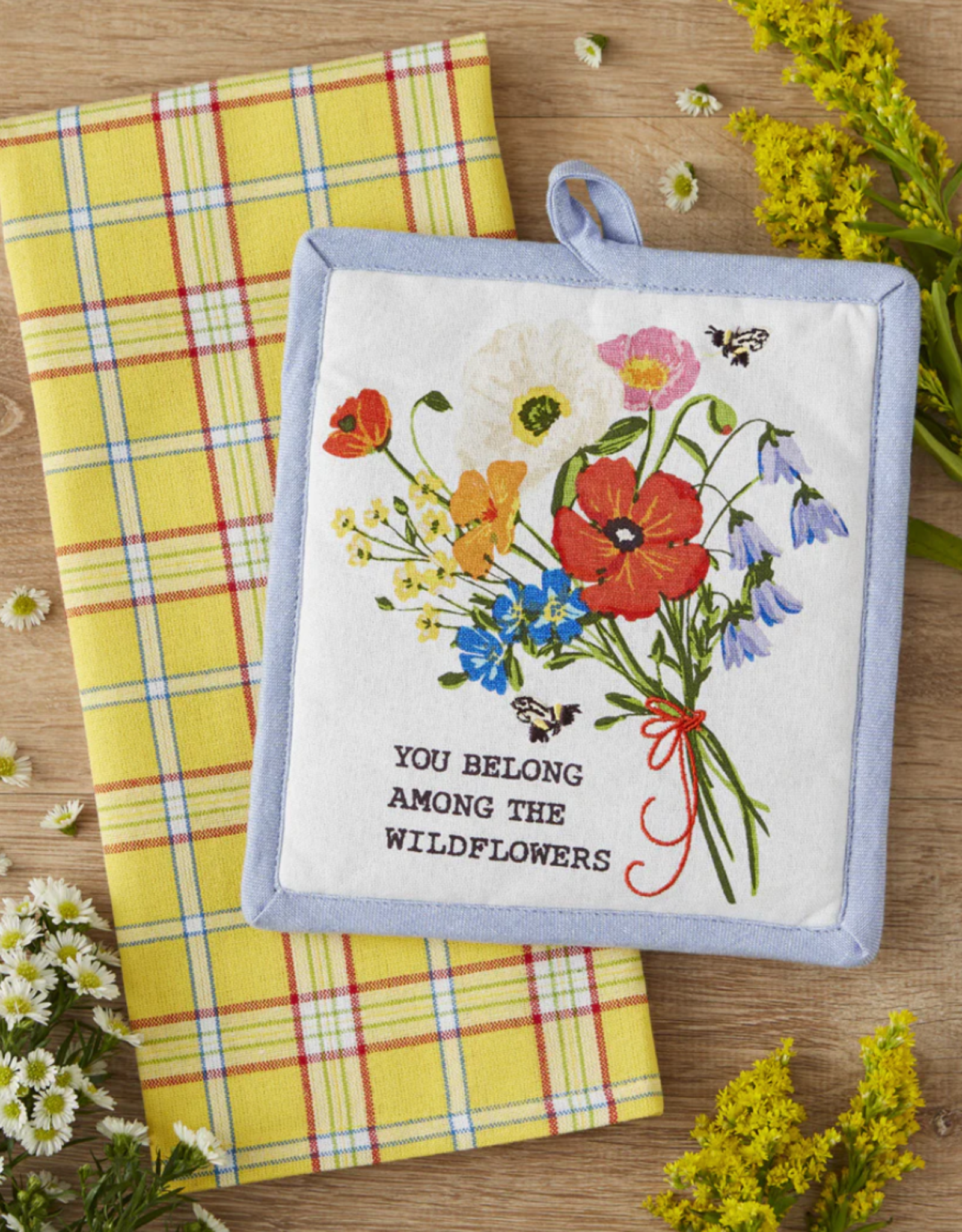 Design Imports Wildflower Bouquet Potholder Gift Set
