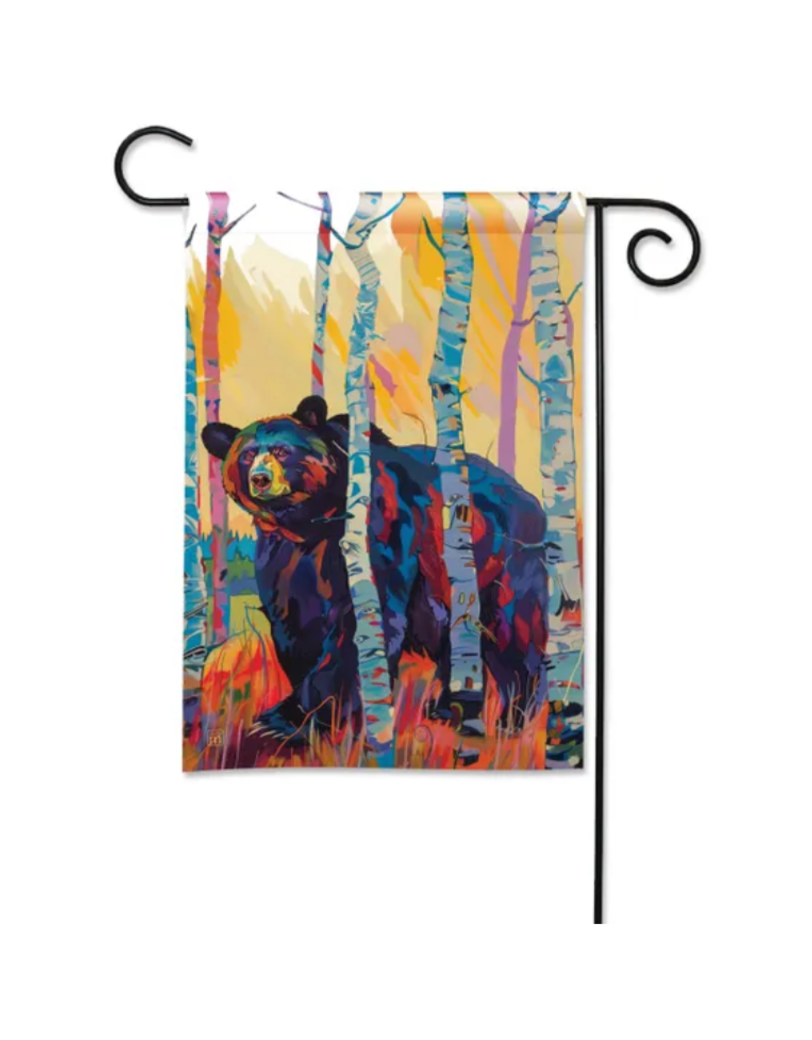 Studio M Vibrant Bear Garden Flag
