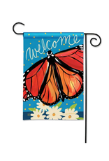 Studio M Welcome Monarch Garden Flag