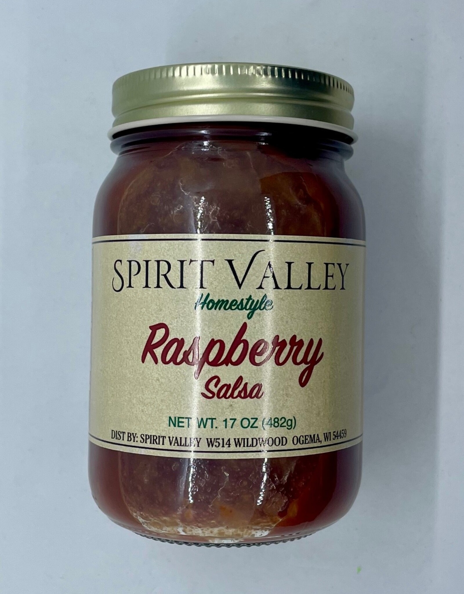 Spirit Valley Medium Red Raspberry Salsa
